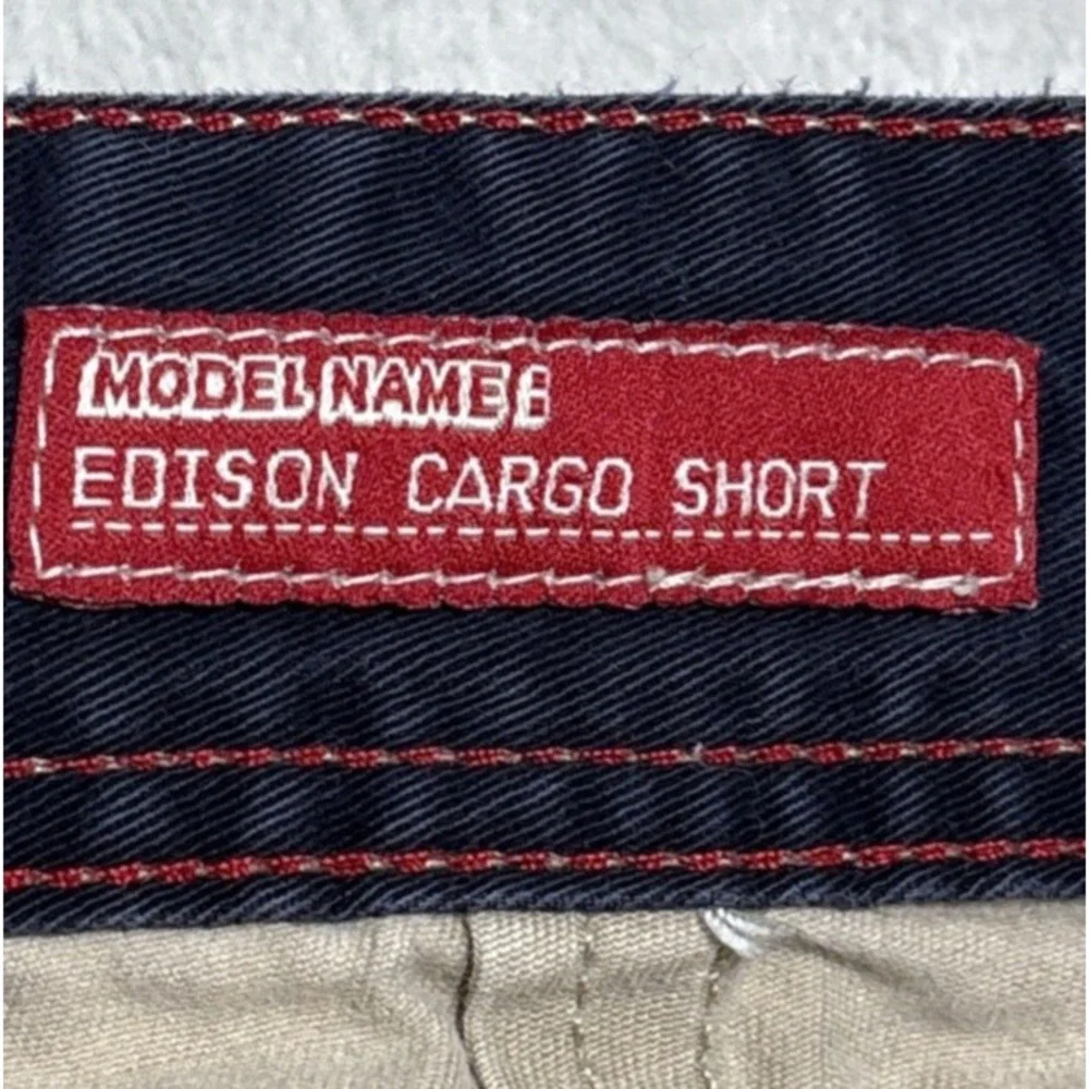 Ecko Unltd Cargo Shorts Men 34 Khaki Brown Utility Edison Cargo Vintage Y2K